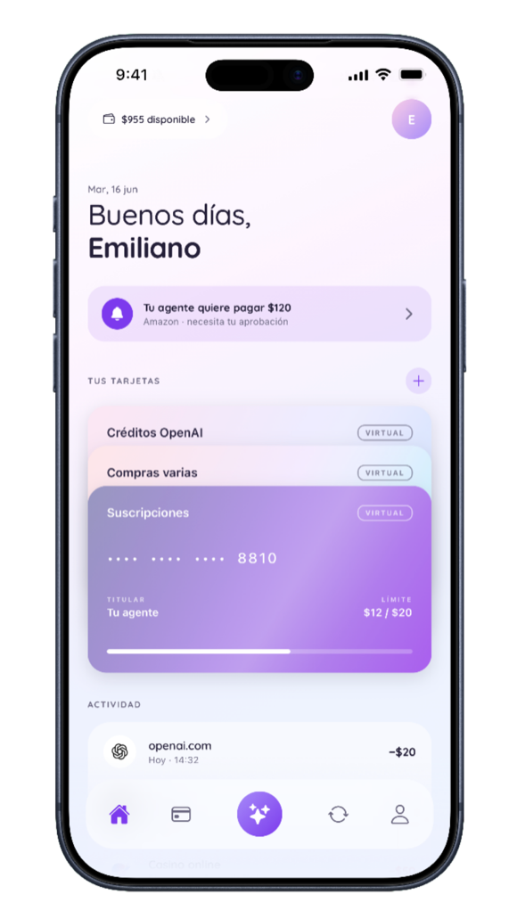 La app de Cardia en el teléfono